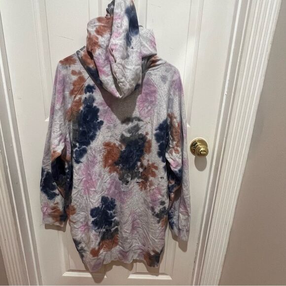 NWT Victoria's Secret Pink Sweatshirt Dress Hoodie with pockets‎ sz med tie dye - Picture 8 of 12